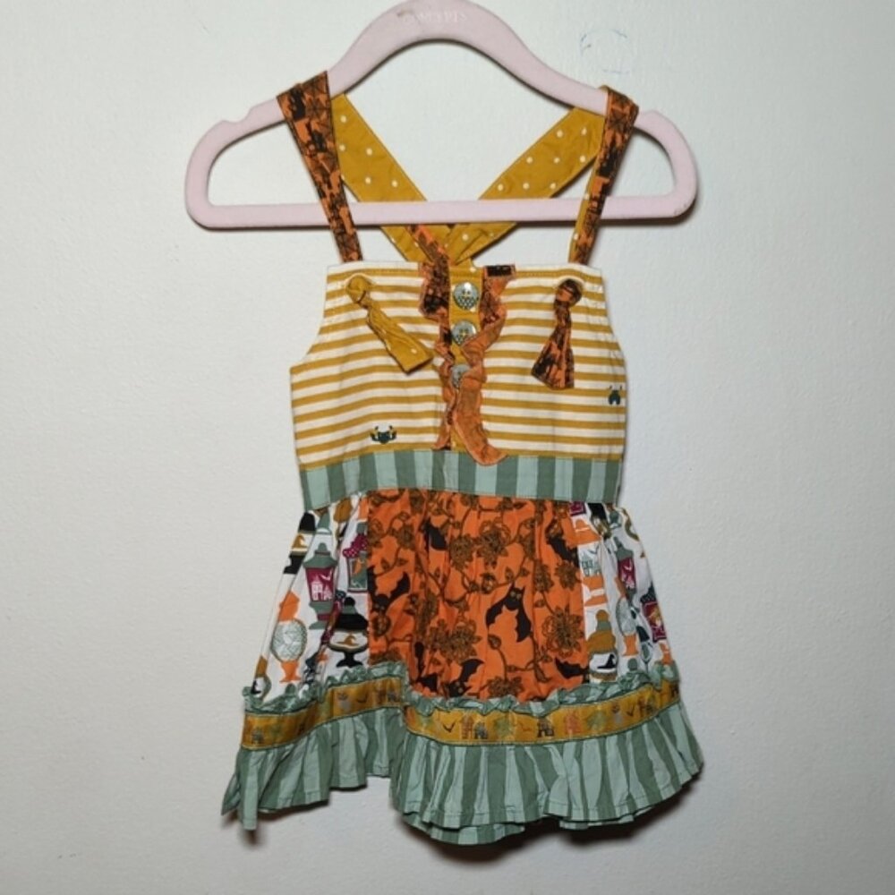 Matilda Jane Choose Your Own Path Halloween Trick Or Treat Knot Top Girls Size 2